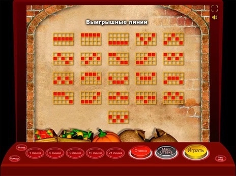 casino screen of symbols
