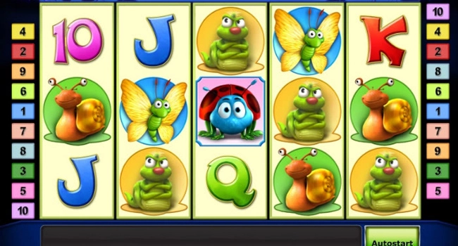 casino screen of symbols