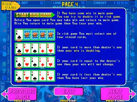 casino screen of symbols