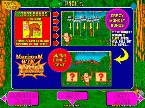 casino screen of symbols