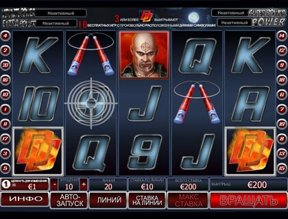 casino screen of symbols