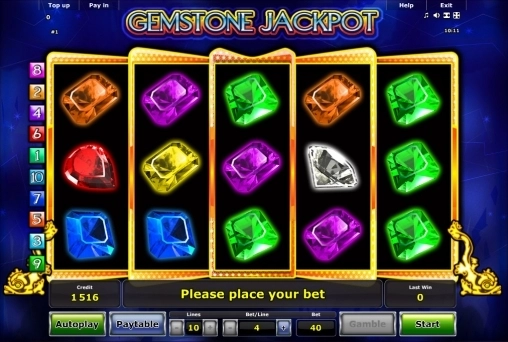 casino screen of symbols