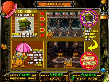 casino screen of symbols