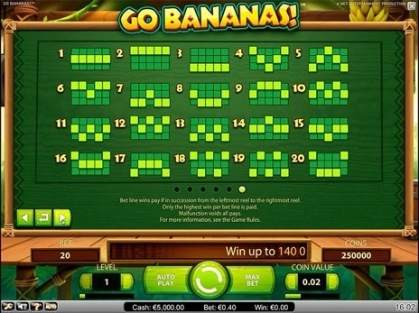 casino screen of symbols