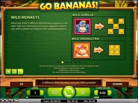 casino screen of symbols