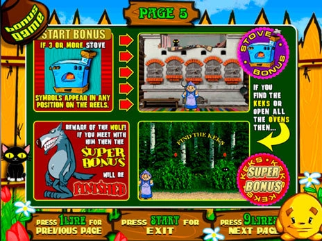 casino screen of symbols