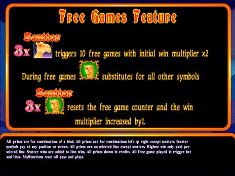casino screen of symbols