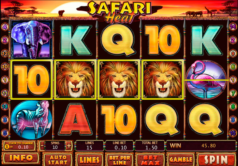Игровой автомат Safari Heat